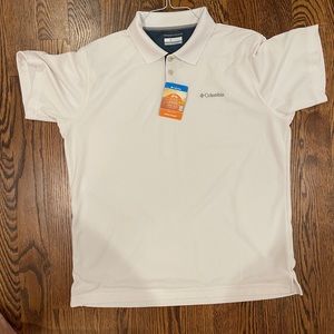 SOLD NWT Columbia Omni-wick white polo size large